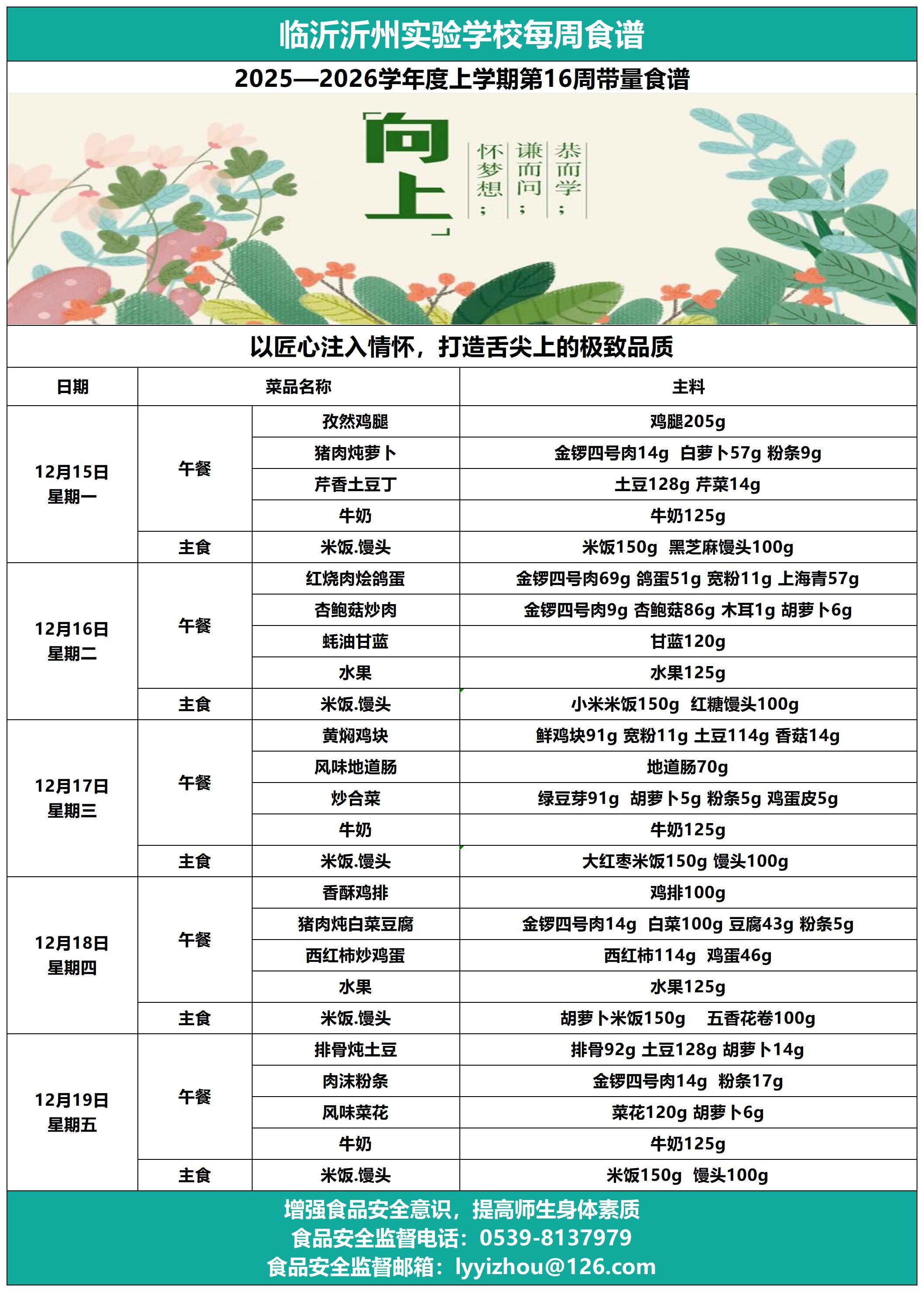 临沂沂州实验学校第16周带量食谱_第16周.jpg